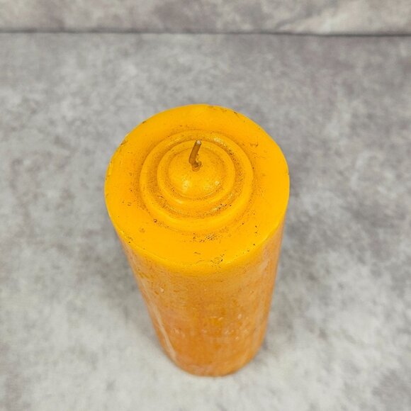 Orange Fragranced Candles Pillar Candle 8.5"x3"" Home Room Décor Gift - Picture 4 of 4